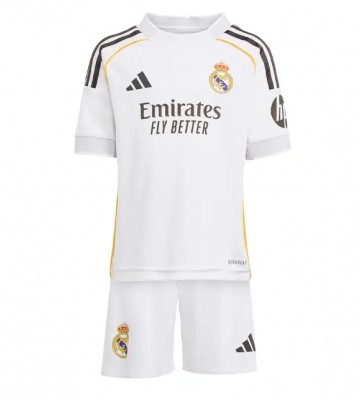 Real Madrid Hjemmebanetrøje Børn 2025-26 Kortærmet (+ Korte bukser)